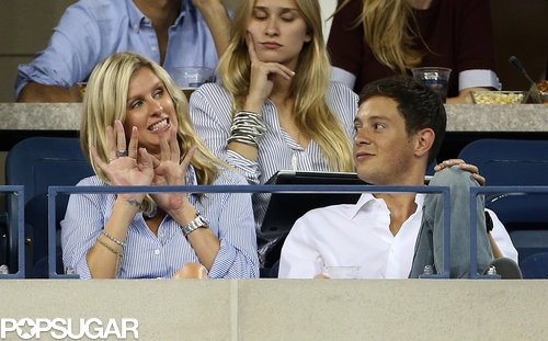 Nicky Hilton gave a wave from her seat with her boyfriend, James Rothschild.
Nicky Hilton gave a wave from her seat with her boyfriend, James Rothschild.