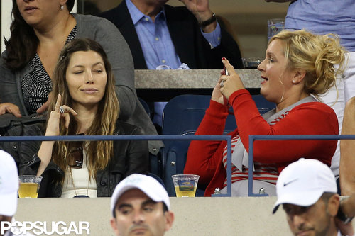 Jessica Biel posed for a funny picture in the stands of the US Open. She was just one of the many celebrities to get in on the tennis action — see all the stars at the US Open.
Jessica Biel posed for a funny picture in the stands of the US Open. She was just one of the many celebrities to get in on the tennis action — see all the stars at the US Open.