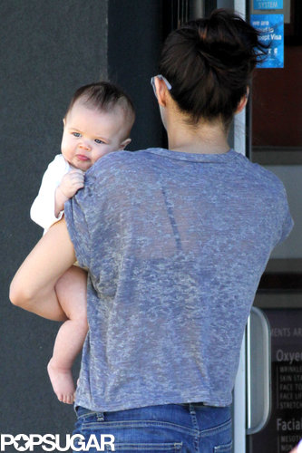 Everly Tatum accompanied her mom to the spa in Vancouver.
Everly Tatum accompanied her mom to the spa in Vancouver.