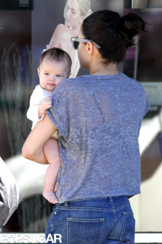 Jenna Dewan showed off her baby daughter, Everly Tatum, in Vancouver.
Jenna Dewan showed off her baby daughter, Everly Tatum, in Vancouver.