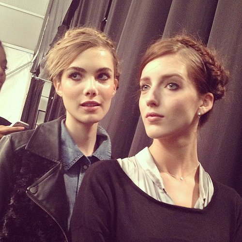 Tresemmé gave Frida Kahlo braids a modern twist at Rebecca Minkoff.
Tresemmé gave Frida Kahlo braids a modern twist at Rebecca Minkoff.