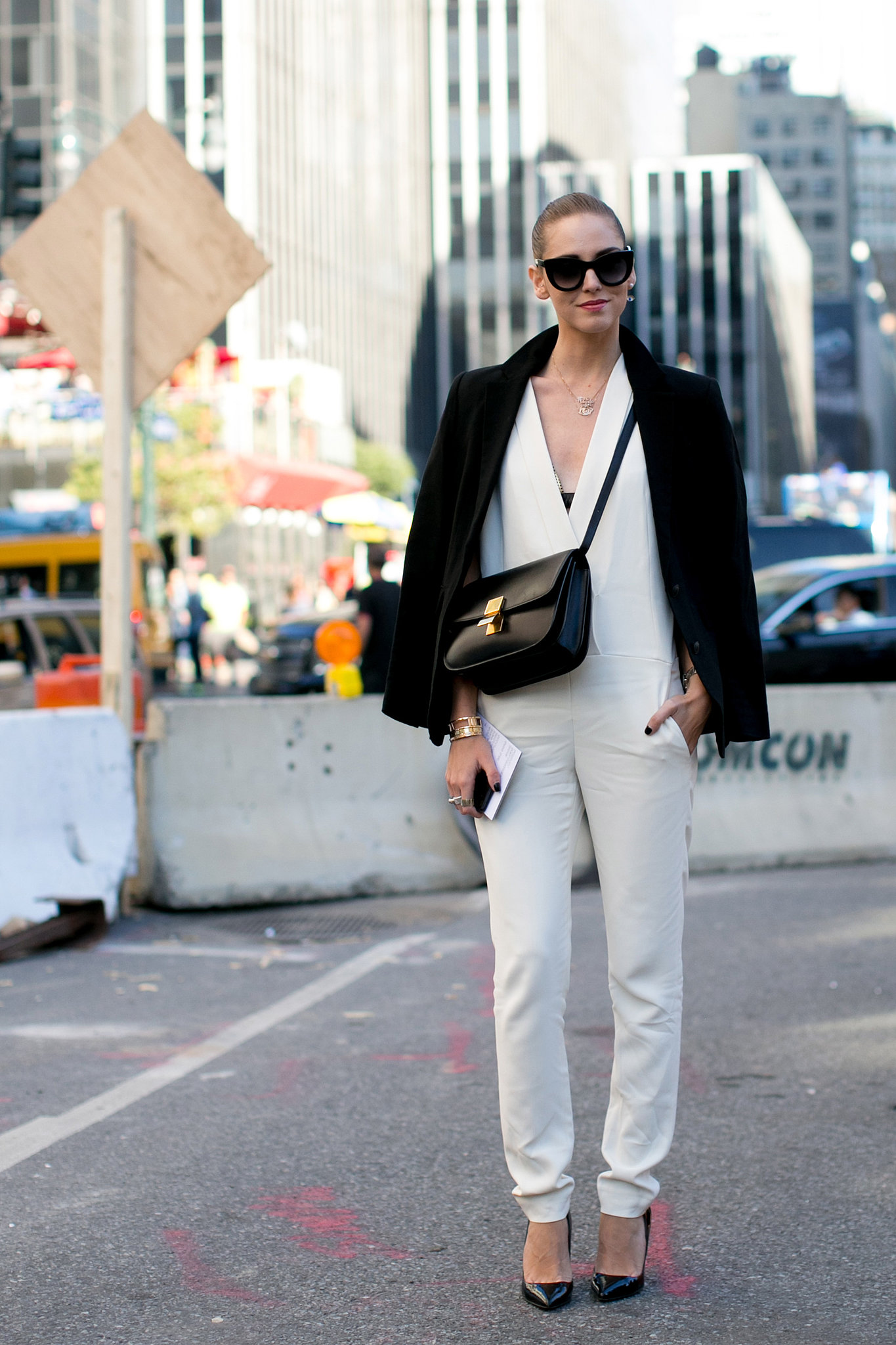 White and black — and impeccably chic. 
