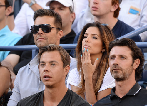 Eva Longoria sat with Ricky Martin.
Eva Longoria sat with Ricky Martin.