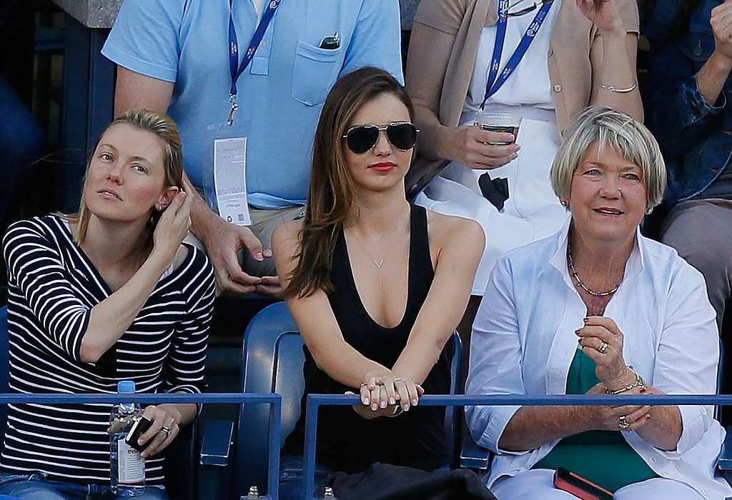 Miranda Kerr watched the women's singles finals.
Miranda Kerr watched the women's singles finals.