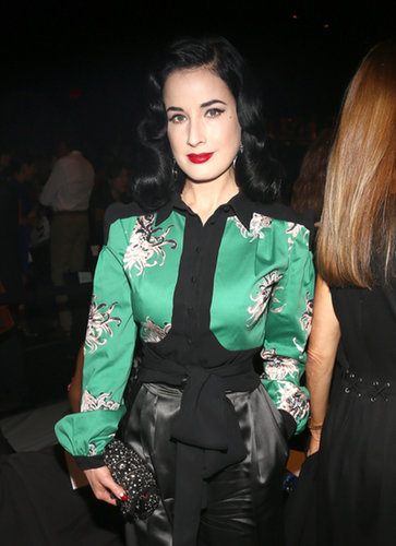 Dita Von Teese at Carolina Herrera Spring 2014.
Dita Von Teese at Carolina Herrera Spring 2014.