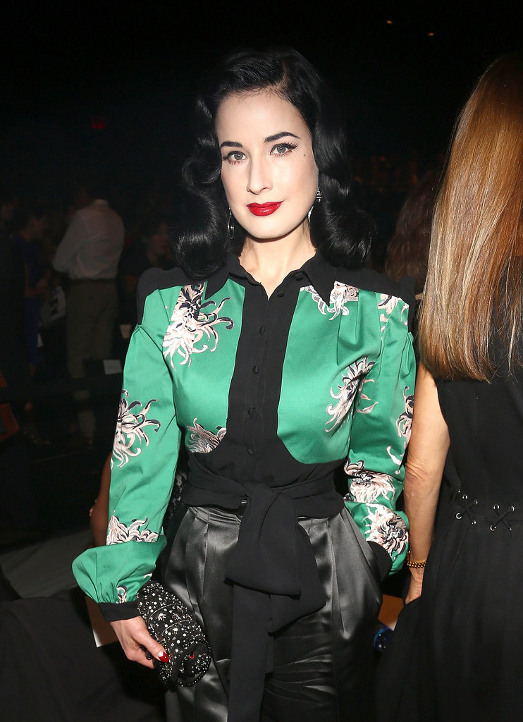 Dita Von Teese at Carolina Herrera Spring 2014.
Dita Von Teese at Carolina Herrera Spring 2014.