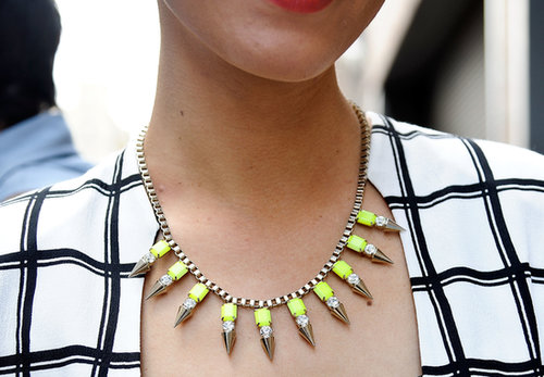 A little neon made this necklace pop.
A little neon made this necklace pop.