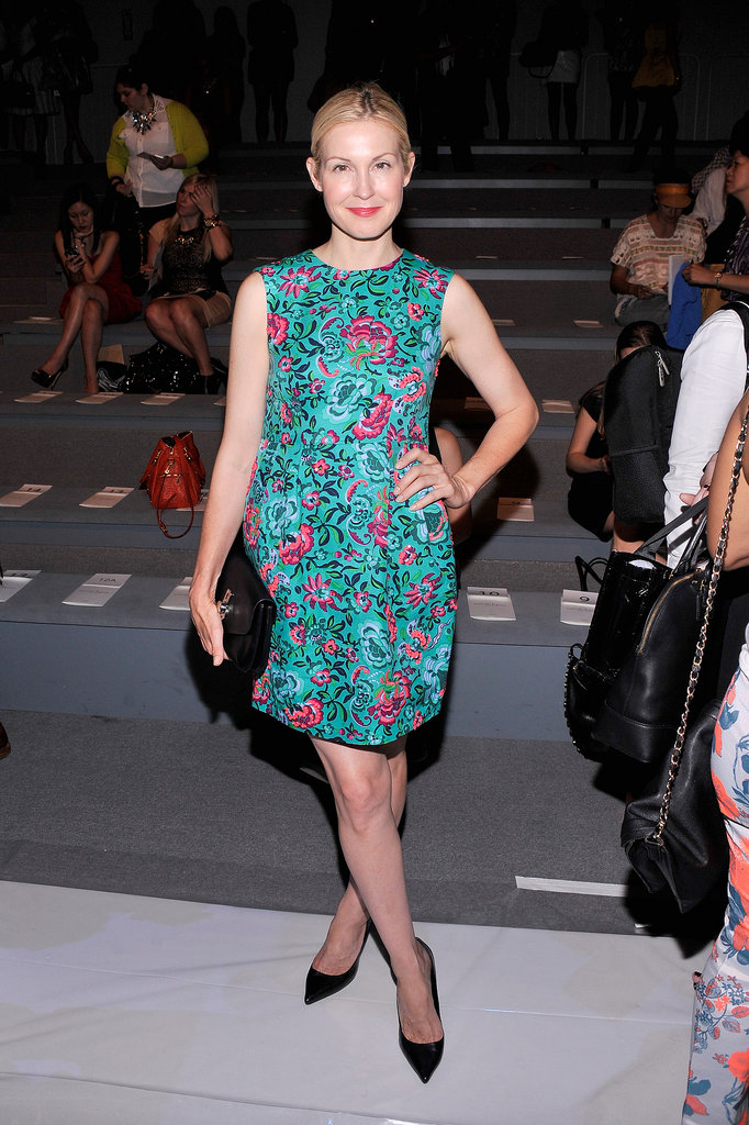 Kelly Rutherford bloomed in a floral minidress and black add-ons at Nanette Lepore.
Kelly Rutherford bloomed in a floral minidress and black add-ons at Nanette Lepore.