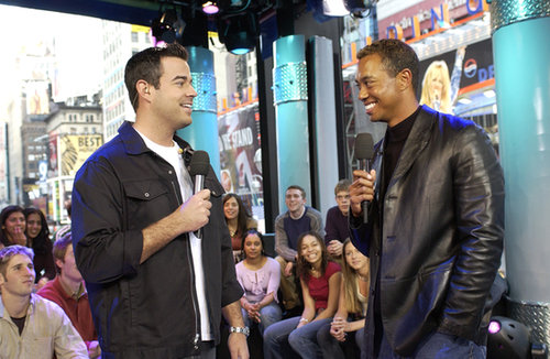 Tiger Woods chatted with Carson Daly on the show in 2002.
Tiger Woods chatted with Carson Daly on the show in 2002.