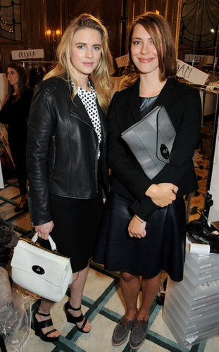 Brit Marling and Rebecca Hall looked chic as ever while sitting front row at Mulberry's Spring show.
Brit Marling and Rebecca Hall looked chic as ever while sitting front row at Mulberry's Spring show.