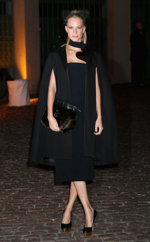 Poppy Delevingne gave the LBD a modern twist outside The Global Fund's London party.
Poppy Delevingne gave the LBD a modern twist outside The Global Fund's London party.