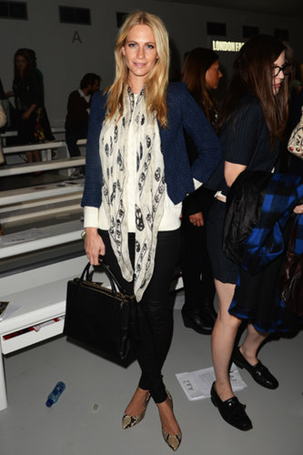 Poppy Delevingne accessorized with an outfit-making scarf while at Simone Rocha's runway show.
Poppy Delevingne accessorized with an outfit-making scarf while at Simone Rocha's runway show.