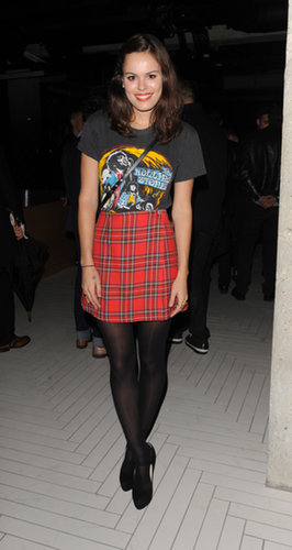 Atlanta de Cadenet mixed plaid with a rock & roll tee at the launch party for Dazed & Confused's October issue.
Atlanta de Cadenet mixed plaid with a rock & roll tee at the launch party for Dazed & Confused's October issue.