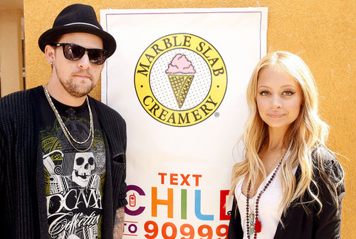 Nicole Richie and Joel Madden launched another children's charity initiative together in September 2008.
Nicole Richie and Joel Madden launched another children's charity initiative together in September 2008.
