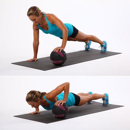 One Arm Med-Ball Push-Up One Arm Med-Ball Push-Up