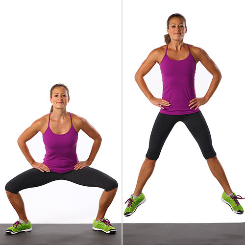 Plié Squat Jump: 15 Reps Plié Squat Jump: 15 Reps