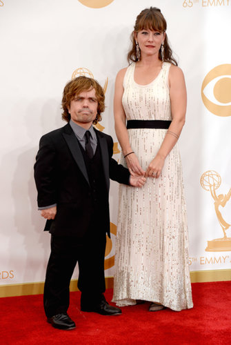 Game of Thrones star Peter Dinklage and Erica Schmidt attended the Emmys.
Game of Thrones star Peter Dinklage and Erica Schmidt attended the Emmys.