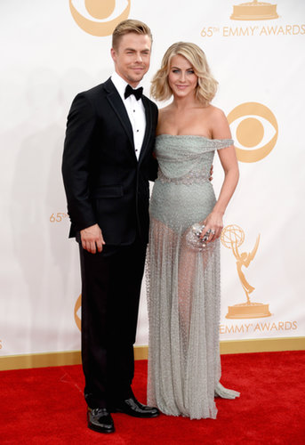 Siblings Julianne Hough and Derek Hough walked the Emmys red carpet together.
Siblings Julianne Hough and Derek Hough walked the Emmys red carpet together.