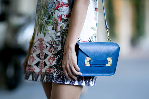 A bold blue to play off a great print.
A bold blue to play off a great print.