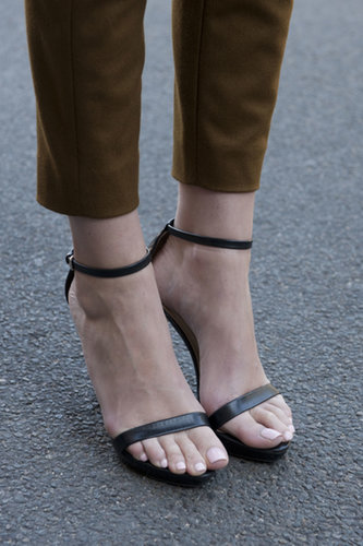 Simply chic ankle straps.
Simply chic ankle straps.