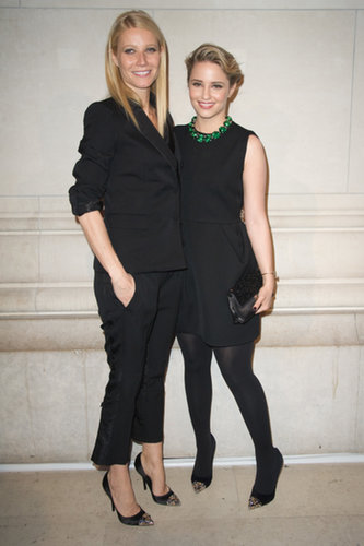 Gwyneth Paltrow and Glee star Dianna Agron linked up at a Louis Vuitton exhibition during Paris Fashion Week in March 2012.
Gwyneth Paltrow and Glee star Dianna Agron linked up at a Louis Vuitton exhibition during Paris Fashion Week in March 2012.