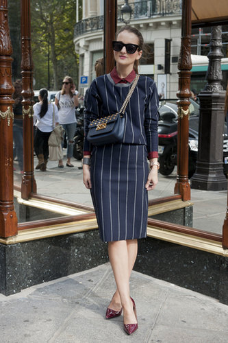 These pinstripes were meant for Paris, not Wall Street.
These pinstripes were meant for Paris, not Wall Street.