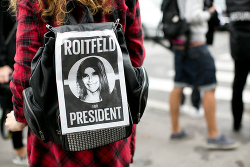 Fashion Week politics.
Fashion Week politics.