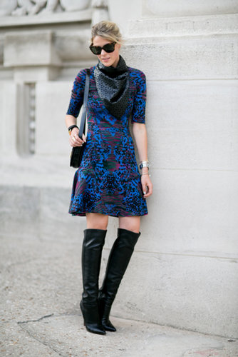 A beautiful print met a gorgeous pair of boots.
A beautiful print met a gorgeous pair of boots.