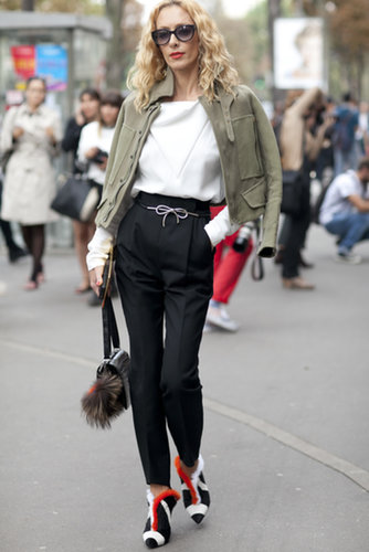 Fendi accessories made this look pop.
Fendi accessories made this look pop.