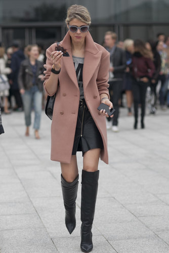 No better way to take the edge off a look than with a touch of pink (and no better way to stay sane during Fashion Week than with a cookie).
No better way to take the edge off a look than with a touch of pink (and no better way to stay sane during Fashion Week than with a cookie).
