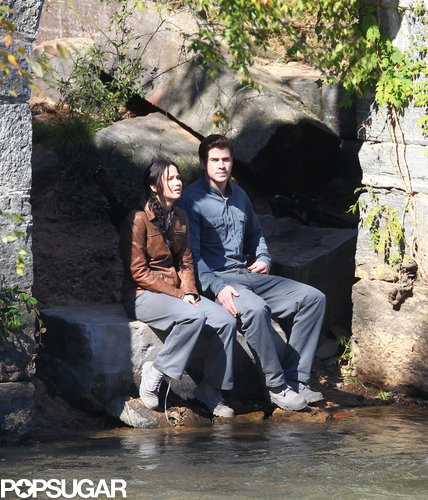 Jennifer Lawrence and Liam Hemsworth got to work on the next Hunger Games film.
Jennifer Lawrence and Liam Hemsworth got to work on the next Hunger Games film.