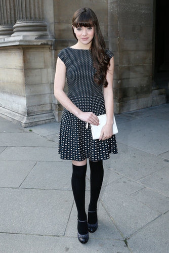 Hailee Steinfeld showed off her stems (and new bangs!) at the Louis Vuitton show on Wednesday.
Hailee Steinfeld showed off her stems (and new bangs!) at the Louis Vuitton show on Wednesday.