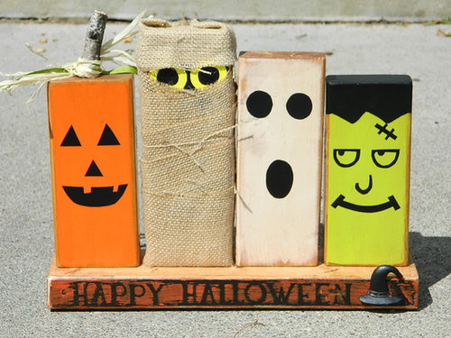 Wooden Halloween Decoration Wooden Halloween Decoration