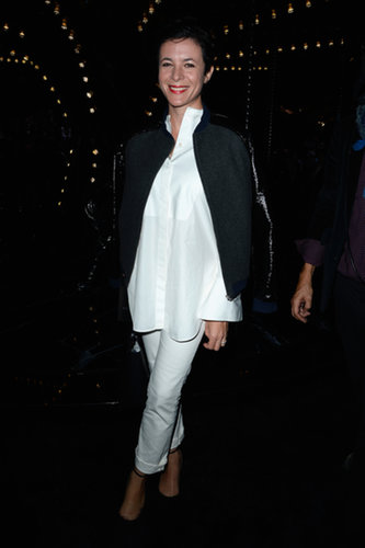 Garance Doré was chic in black and white in the front row of Louis Vuitton.
Garance Doré was chic in black and white in the front row of Louis Vuitton.