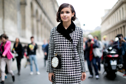 Miroslava Duma knows what time it is with her Charlotte Olympia clutch.
Miroslava Duma knows what time it is with her Charlotte Olympia clutch.