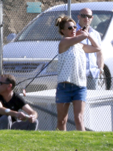 On March 15, 2013, Britney Spears hit up a golf course in LA with her boyfriend David Lucado.
On March 15, 2013, Britney Spears hit up a golf course in LA with her boyfriend David Lucado.