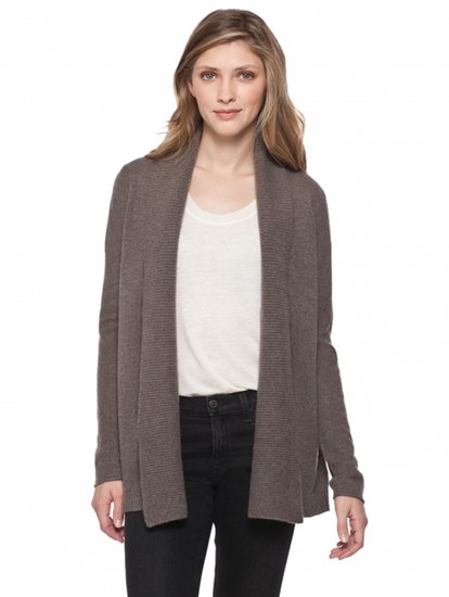 White + Warren Cashmere Link Stitch Collar Cardigan White + Warren Cashmere Link Stitch Collar Cardigan