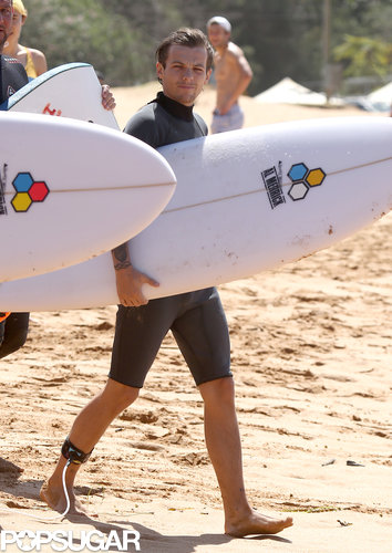 One Direction's Liam and Louis Get In Some Guy Time on the Waves One Direction's Liam and Louis Get In Some Guy Time on the Waves