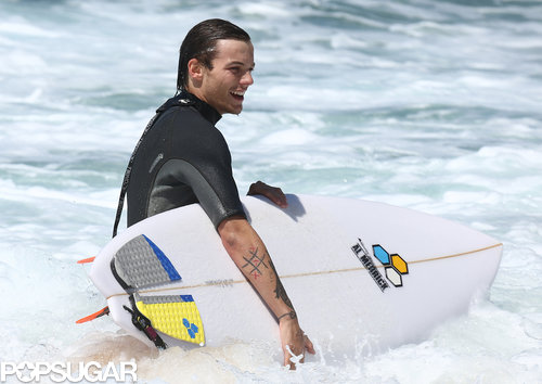 One Direction's Liam and Louis Get In Some Guy Time on the Waves One Direction's Liam and Louis Get In Some Guy Time on the Waves