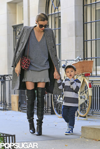 Miranda Kerr and Flynn Bloom walked together in NYC.
Miranda Kerr and Flynn Bloom walked together in NYC.