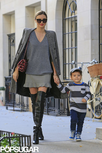 Miranda Kerr held on to Flynn Bloom's hand.
Miranda Kerr held on to Flynn Bloom's hand.