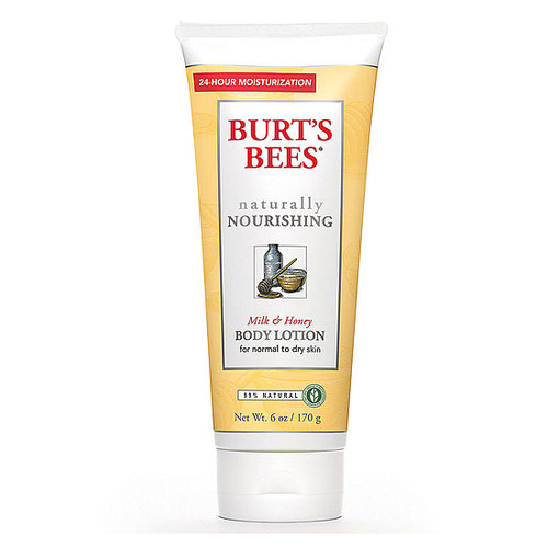 You might be able to get away with skipping lotion in the Summer, but cool air means dry, itchy patches from elbows to ankles. Don't forget to hydrate with Burt's Bees Milk & Honey Body Lotion ($8).
You might be able to get away with skipping lotion in the Summer, but cool air means dry, itchy patches from elbows to ankles. Don't forget to hydrate with Burt's Bees Milk & Honey Body Lotion ($8).