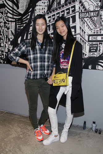 Lina Zhang and Tian Yi stopped by the SoHo Joe Fresh shop's opening night.
Lina Zhang and Tian Yi stopped by the SoHo Joe Fresh shop's opening night.