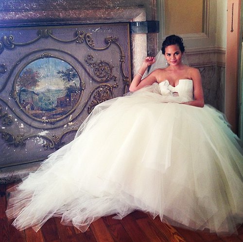 Chrissy Teigen debuted her princess-perfect Vera Wang gown — one of three wedding dresses she wore that day by the designer — on Instagram.
Source: Instagram user ChrissyTeigen
Chrissy Teigen debuted her princess-perfect Vera Wang gown — one of three wedding dresses she wore that day by the designer — on Instagram.
Source: Instagram user ChrissyTeigen