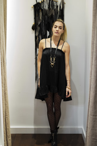 Chelsea Leyland helped open Otte Nolita in St. Barths' silk mini and a statement necklace.
Source: Otte
Chelsea Leyland helped open Otte Nolita in St. Barths' silk mini and a statement necklace.
Source: Otte