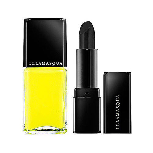 British brand Illamasqua has the most ghoulish and futuristic shades for both lipstick and nail polish. If you're planning to play a member of the Addams Family, then you'll want to get the brand's black lip color, Pristine ($26) and the neon nail polish in Rare ($17).
British brand Illamasqua has the most ghoulish and futuristic shades for both lipstick and nail polish. If you're planning to play a member of the Addams Family, then you'll want to get the brand's black lip color, Pristine ($26) and the neon nail polish in Rare ($17).