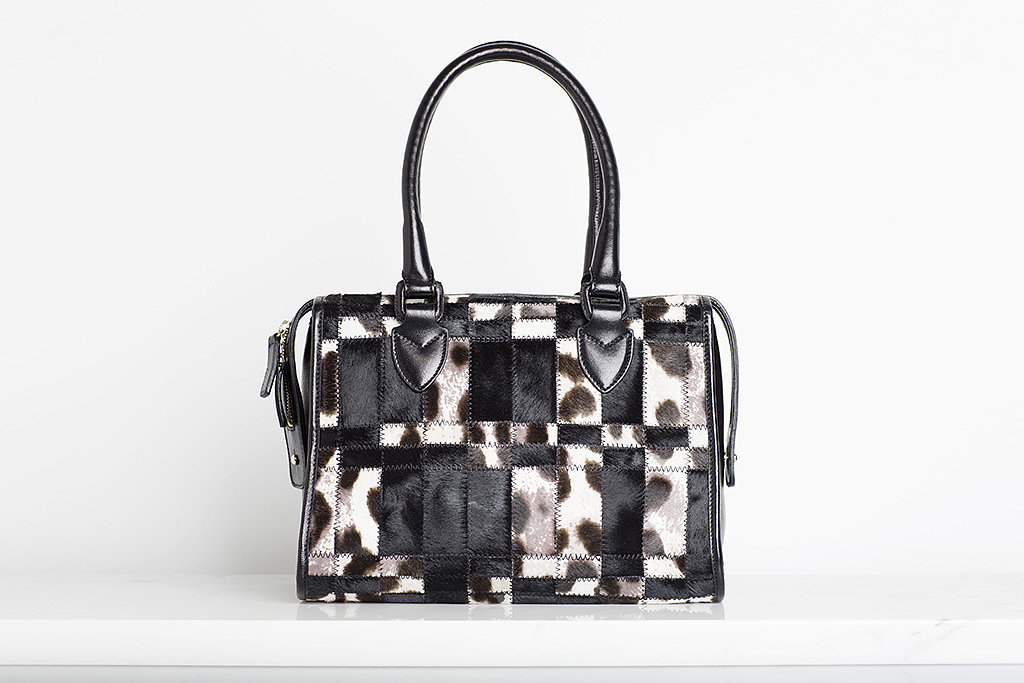 Seductive Pony Satchel in Grey/Cream/Black Leopard ($1,495)
Photo courtesy of Tamara Mellon
Seductive Pony Satchel in Grey/Cream/Black Leopard ($1,495)
Photo courtesy of Tamara Mellon
