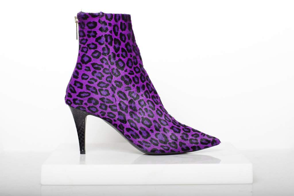 Excess Pony Ankle Boot in Purple Leopard ($1,295)
Photo courtesy of Tamara Mellon
Excess Pony Ankle Boot in Purple Leopard ($1,295)
Photo courtesy of Tamara Mellon