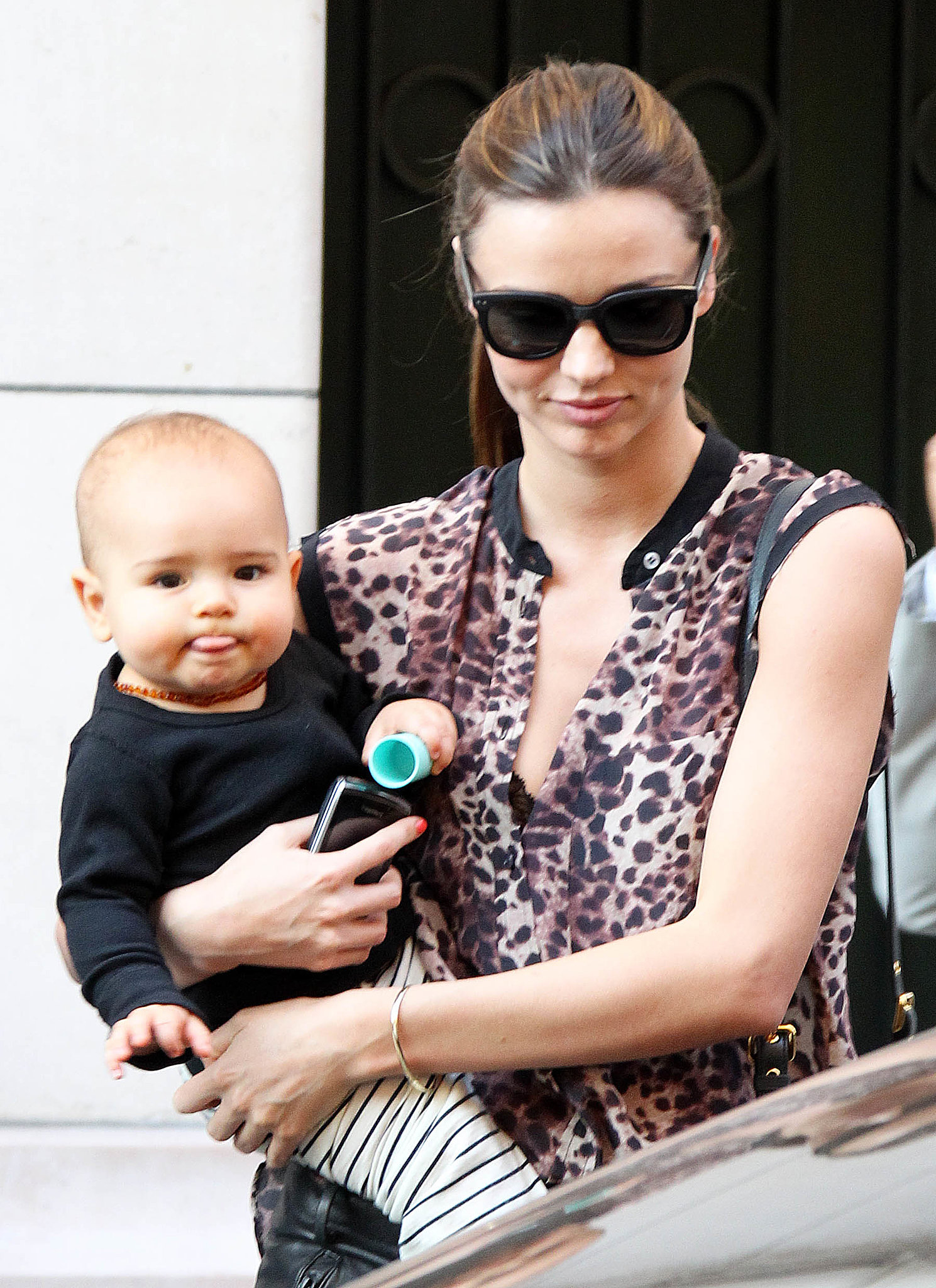 Miranda Kerr and baby Flynn Bloom zoomed around Paris together in 45