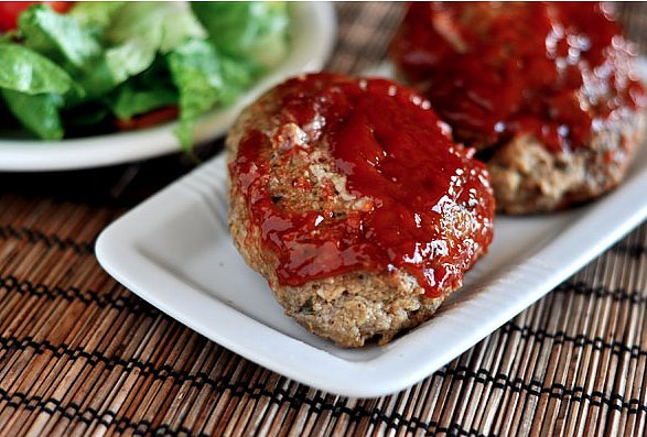 Glazed Mini Meatloaves Glazed Mini Meatloaves